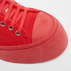 Marni Red Canvas and Rubber Pablo Sneakers Size 37