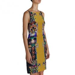 Pre Owned Mary Katrantzou Halle Printed Crepe Sheath Dress S
