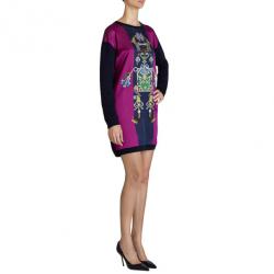 Pre Owned Mary Katrantzou Knipi Purple Sweater Dress S