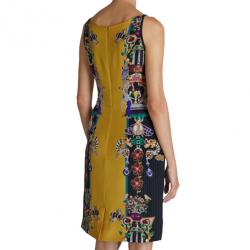 Pre Owned Mary Katrantzou Halle Printed Crepe Sheath Dress M