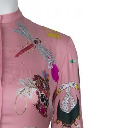 Pre Owned Mary Katrantzou Pink Eve Printed Dress S