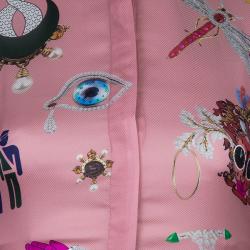 Pre Owned Mary Katrantzou Pink Eve Printed Dress S