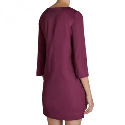 Pre Owned Mary Katrantzou Elio Burgundy Printed Shift Dress M