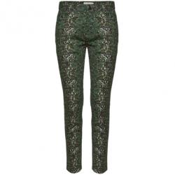 Mary Katrantzou Peacock Green Printed Skinny Jeans S