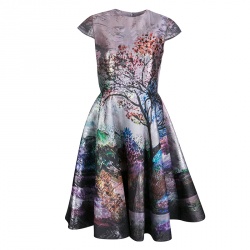 Mary Katrantzou Multicolor Metallic Jacquard Babelonia Dress M