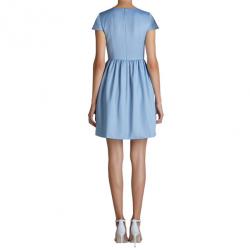 Pre Owned Mary Katrantzou Julie Blue Embroidered Dress M