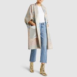 Maryam Nassir Zadeh Gold Metallic-Leather Ankle Boots Size IT 38