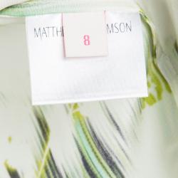 Matthew Williamson SS'12 Multicolor Floral Printed Silk Wrap Maxi Skirt M