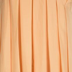 مملوكة مسبقًا فستان ماكسي ماثيو وليامسن حرير ظهر مفتوح برتقالي M