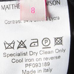 Pre Owned فستان ماثيو وليامسن مطبوع متعدد الألوان بظهر مكشوف بلا أكمام S