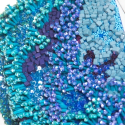 Matthew Williamson Vivid Ocean Print Embellished Silk Gown L