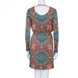 Matthew Williamson Multiprint Belted Shift Dress M