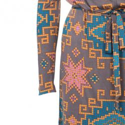 Matthew Williamson Multiprint Belted Shift Dress M