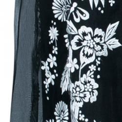 Pre Owned Matthew Williamson Monochrome Embroidered Dress M