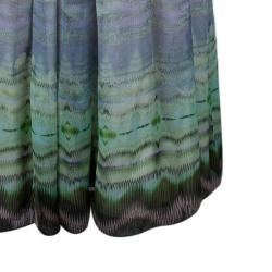Matthew Williamson Beaded Neck Multi Print Gown M