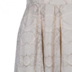 Matthew Williamson Beaded Neck Multi Print Gown M