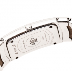 Mauboussin Diamond Pave Dial 18K White Gold Diamonds Lady M Mini R68800 Women's Wristwatch 17 mm