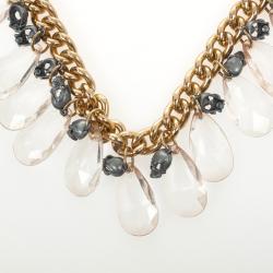 Mawi Faceted Teardrop Skull Necklace