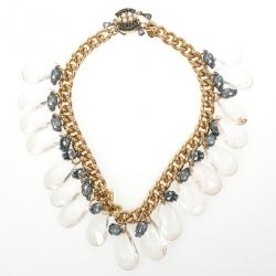 Mawi Faceted Teardrop Skull Necklace