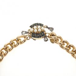 Mawi Faceted Teardrop Skull Necklace
