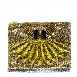 Mawi Gold/Silver Glitter with Acrylic Perspex Double Clutch