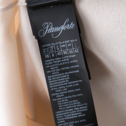 Pre Owned Max Mara Cream Contrast Embellished Sleeveless Top M