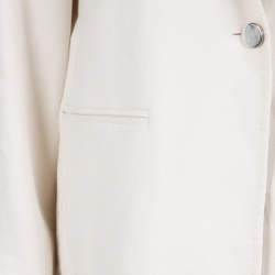Max Mara Cream Tailored Single Button Blazer M