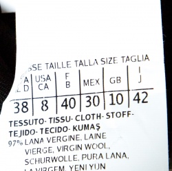 Pre Owned Max Mara Studio Black Wool Tailored Pants M