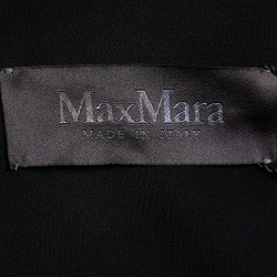 Pre Owned Max Mara Black Crepe Affetto Sleeveless Maxi Dress S