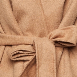 Max Mara Brown Wool Hooded Trench Coat M