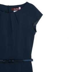 Pre Owned Max Mara Charcoal Fitted Dress S