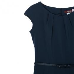 Pre Owned Max Mara Charcoal Fitted Dress S