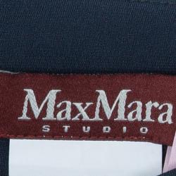 Pre Owned Max Mara Charcoal Fitted Dress S