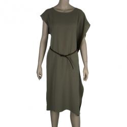 Pre Owned Max Mara Beige Belted Dress L