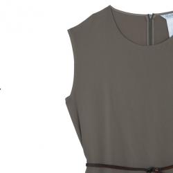 Pre Owned Max Mara Beige Belted Dress L