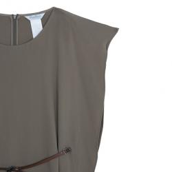 Pre Owned Max Mara Beige Belted Dress L