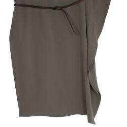 Pre Owned Max Mara Beige Belted Dress L