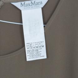 Pre Owned Max Mara Beige Belted Dress L
