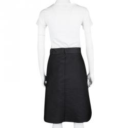 Pre Owned Max Mara Black Inverted Pleat Athos Skirt S