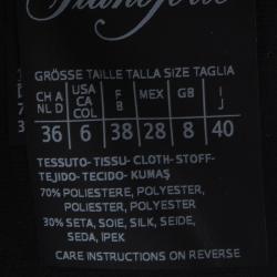 Pre Owned Max Mara Black Inverted Pleat Athos Skirt S