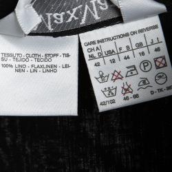 Pre Owned Max Mara Black Linen Shirt Dress L