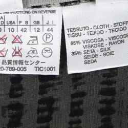 Pre Owned Max Mara Beige and Black Textured Wrap Skirt M