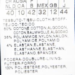 Pre Owned Max Mara Studio Navy Blue Jersey Belted Double Breasted Trench Coat M