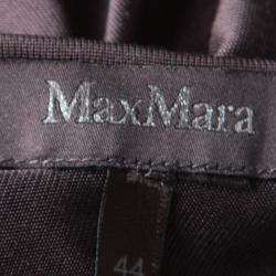 Pre Owned Max Mara Purple Draped Tie Detail Dress.M