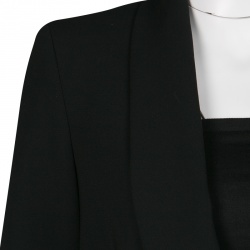 Pre Owned Max Mara Black Fitted Cropped Blazer M