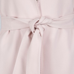 Pre Owned Max Mara Blush Pink Wool Wrap Front Belted Jacket S