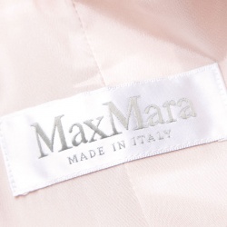 Pre Owned Max Mara Blush Pink Wool Wrap Front Belted Jacket S