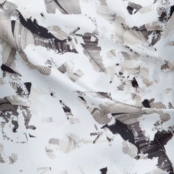 Pre Owned Max Mara White Printed Silk and Jersey Sleeveless Wrap Top M 