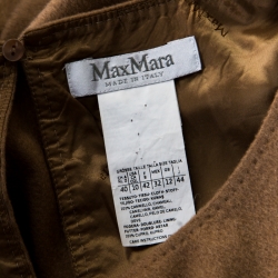 Pre Owned Max Mara Brown Camel Hair Moritz Top M