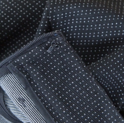 Pre Owned Max Mara Monochrome Dotted Jacquard High Waist Skinny Pants S